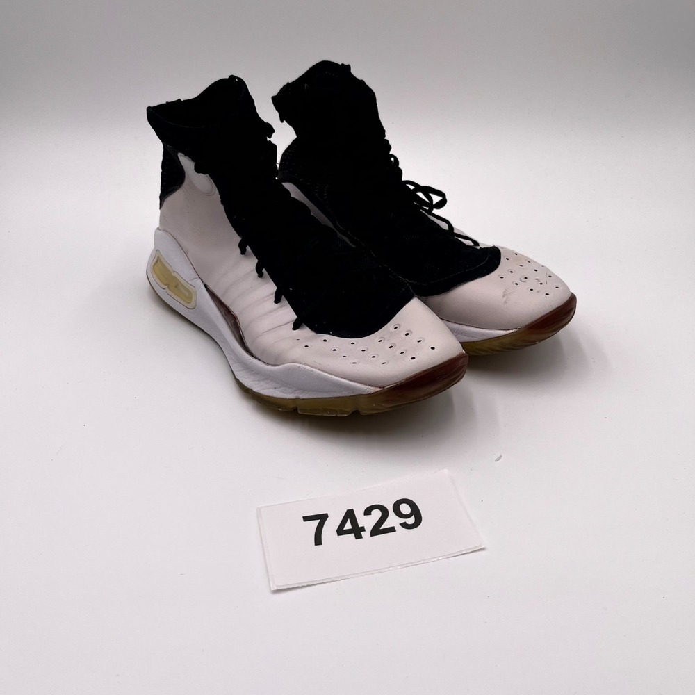 Under Armour Curry 4 1298306-007 Sneakers Men's 10 White Black Basketball Shoes